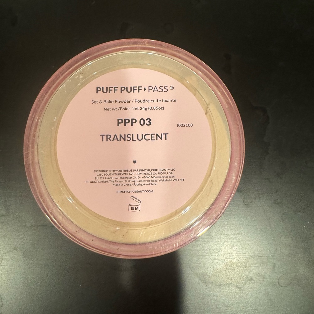 Pink Makeup Setting Powder Compact - Picture 2 of 3